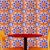 Traditionelles Mosaikmuster für Ethnic Folk Print Fliese