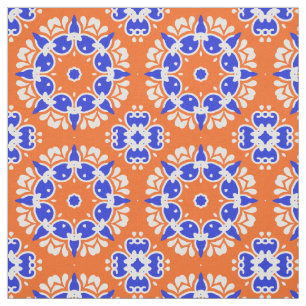 Traditionelles Mosaikmuster für Ethnic Folk Print Stoff