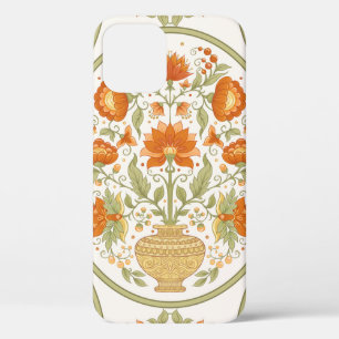 Traditionelles Motiv, Fantasie-Blume im Retro,  Case-Mate iPhone Hülle
