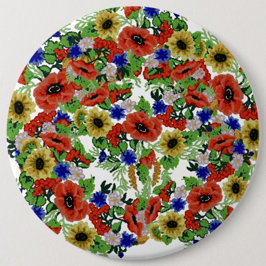 Traditionelles Motiv, traditionelles rumänisches M Button (Vorderseite)