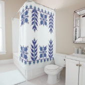 Traditionelles Motiv, traditionelles rumänisches M Duschvorhang (Beispiel)