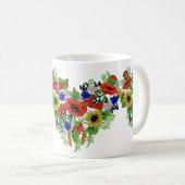 Traditionelles Motiv, traditionelles rumänisches M Kaffeetasse (VorderseiteRechts)