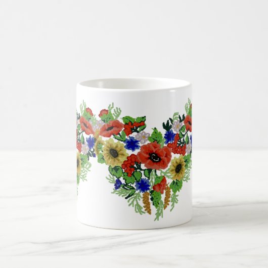 Traditionelles Motiv, traditionelles rumänisches M Kaffeetasse (Mittel)