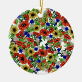 Traditionelles Motiv, traditionelles rumänisches M Keramik Ornament (Vorne)