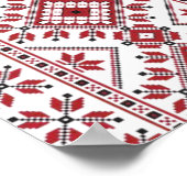Traditionelles Motiv, traditionelles rumänisches M Poster (Ecke)