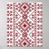 Traditionelles Motiv, traditionelles rumänisches M Poster (Vorne)