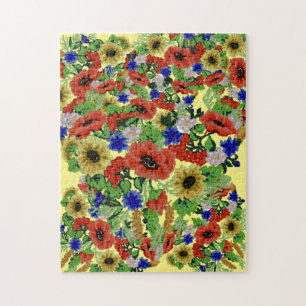 Traditionelles Motiv, traditionelles rumänisches M Puzzle