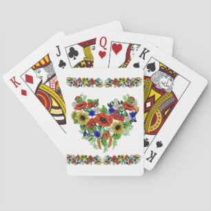 Traditionelles Motiv, traditionelles rumänisches M Spielkarten