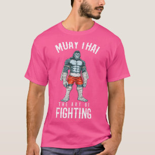 Traditionelles Muay Thai Gorilla kämpfen Thai Boxi T-Shirt
