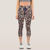 traditionelles Muster Capri Leggings (Vorderseite)