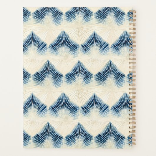 Traditionelles Muster der japanischen blauen Gefär Planer (Rückseite)