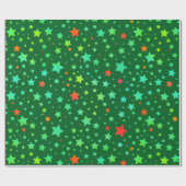 Traditionelles Muster für rote und grüne Feiertage Geschenkpapier (Flach)