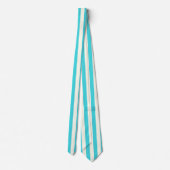 Traditionelles Muster in Beige und Light Blue Stre Krawatte (Rückseite)