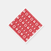 Traditionelles nordisches Weihnachtssüßchen Rotes Serviette (Ecke)