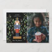 Traditionelles Nutcracker-Foto Feiertagskarte (Vorderseite)