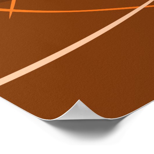 Traditionelles Orange Pumpkin Kitchen Dekor Poster (Ecke)