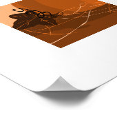 Traditionelles Orange Pumpkin Kitchen Dekor Poster (Ecke)