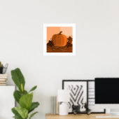 Traditionelles Orange Pumpkin Kitchen Dekor Poster (Heimbüro)
