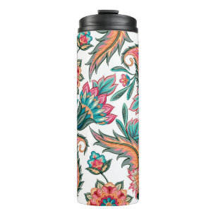 Traditionelles orientalisches, nahtloses Paisley-M Thermosbecher