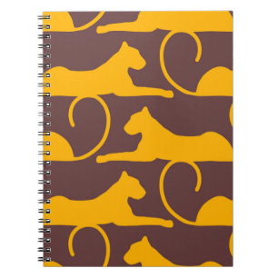 Traditionelles Ornament. Goldener Patter Notizblock