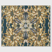 Traditionelles Ornament. Klassischer Vintager Back Geschenkpapier (Flach)