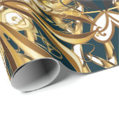 Traditionelles Ornament. Klassischer Vintager Back Geschenkpapier (Rolleneckpunkt)