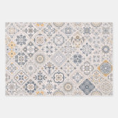 Traditionelles Ornament Portugiesisch und Spanisch Geschenkpapier Set (Vorderseite 3)