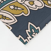 Traditionelles Paisley-Muster auf der Basis Fleecedecke (Ecke)