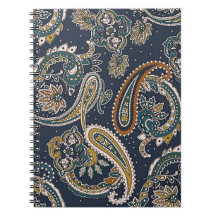 Traditionelles Paisley-Muster auf der Basis Notizblock