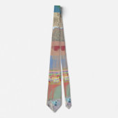 Traditionelles Patchwork-Geometrie-Glitch-Mosaik Krawatte (Vorderseite)