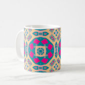 Traditionelles, peruanisches Patchwork, Fliesenmus Kaffeetasse (Vorderseite Links)