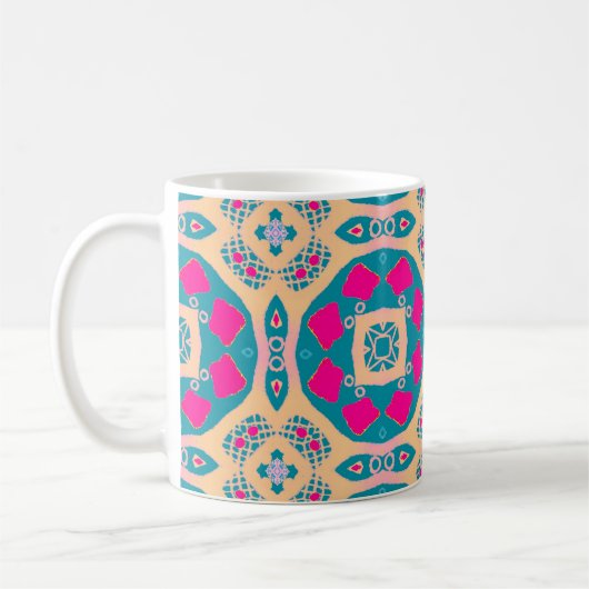 Traditionelles, peruanisches Patchwork, Fliesenmus Kaffeetasse (Links)