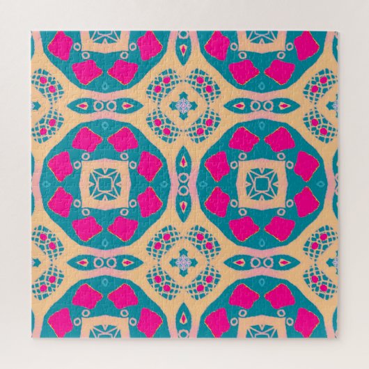 Traditionelles, peruanisches Patchwork, Fliesenmus Puzzle (Vertikal)