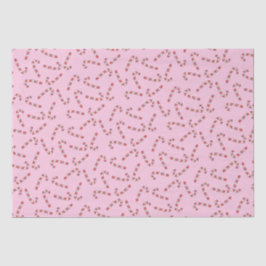 Traditionelles Pink Candy Cane Weihnachten Seidenpapier