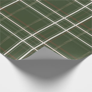 Traditionelles Plaid Gemütliches Ferienhaus Gold G Geschenkpapier