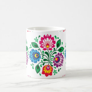 Traditionelles polnisches Blumengeflecht Kaffeetasse