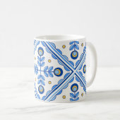Traditionelles Portugal Lissabon Azulejo Keramik F Kaffeetasse (VorderseiteRechts)