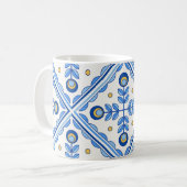 Traditionelles Portugal Lissabon Azulejo Keramik F Kaffeetasse (Vorderseite Links)
