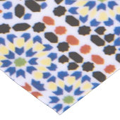 Traditionelles Portugiese Azulejo Fliesen-Muster Kurzer Tischläufer (Ecke)