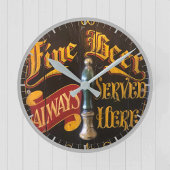 Traditionelles Pub-Bier Runde Wanduhr