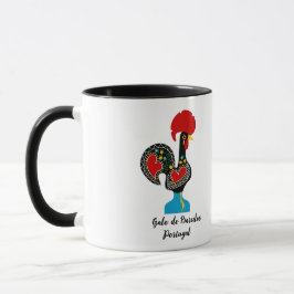 Traditionelles Raster von Barcelos in Schwarz Tasse
