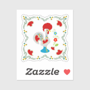 Traditionelles Rathaus von Barcelos in Weiß Aufkleber