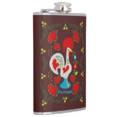 Traditionelles Rathaus von Barcelos in Weiß Flachmann (Rechts)