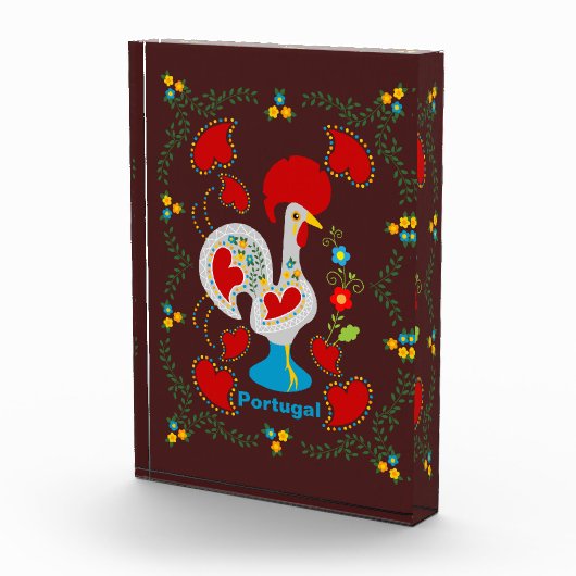 Traditionelles Rathaus von Barcelos in Weiß Fotoblock (Rechts)