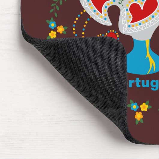 Traditionelles Rathaus von Barcelos in Weiß Mousepad (Ecke)