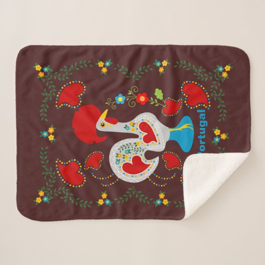 Traditionelles Rathaus von Barcelos in Weiß Sherpadecke (Vorderseite (Horizontal))