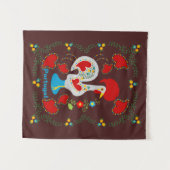 Traditionelles Rathaus von Barcelos in Weiß Wandteppich (Vorderseite (Horizontal))