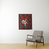 Traditionelles Rathaus von Barcelos in Weiß Wandteppich (Beispiel)