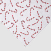 Traditionelles Red Candy Cane Weihnachten Seidenpapier (Detail)