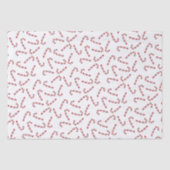 Traditionelles Red Candy Cane Weihnachten Seidenpapier (Vorderseite)